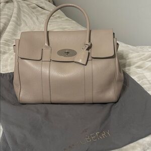 Mulberry Bayswater Pebble Leather Beige